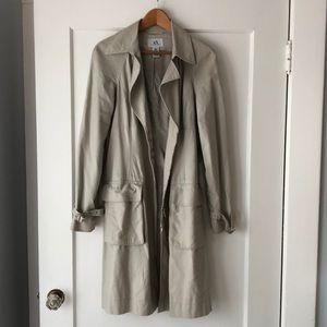 ARMANI EXCHANGE linen trench coat